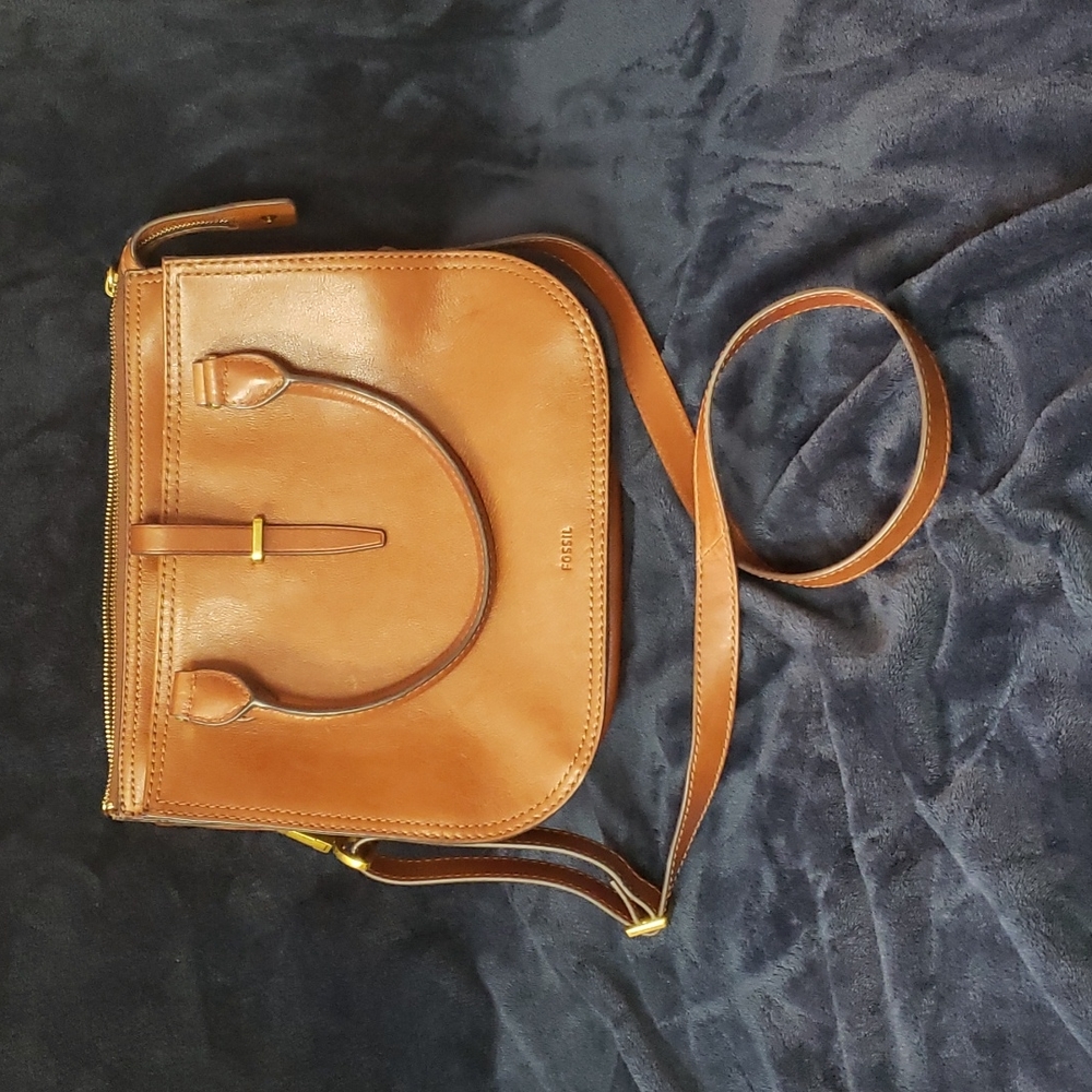 Fossil Ryder Cognac Satchel